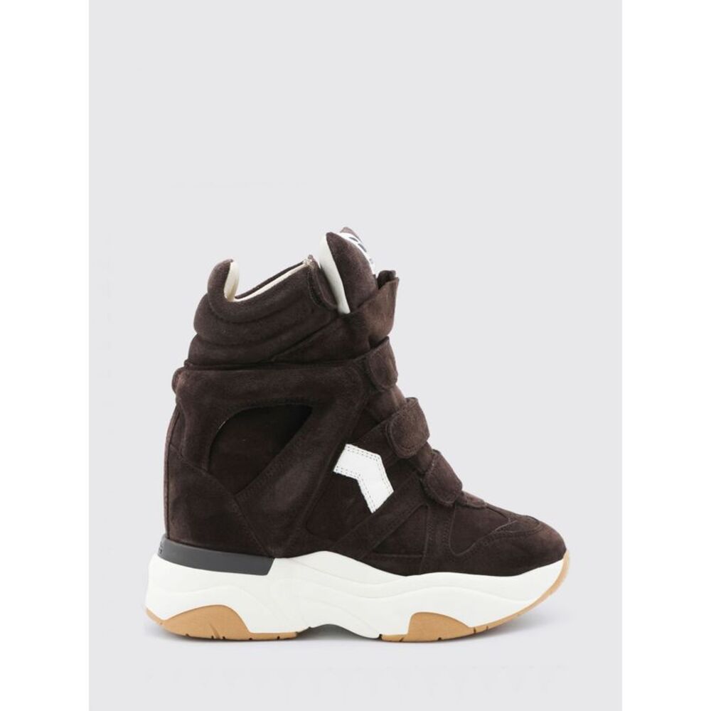 Balskee High-Top Wedge Sneakers Isabel Marant In Suede With Velcro Closure